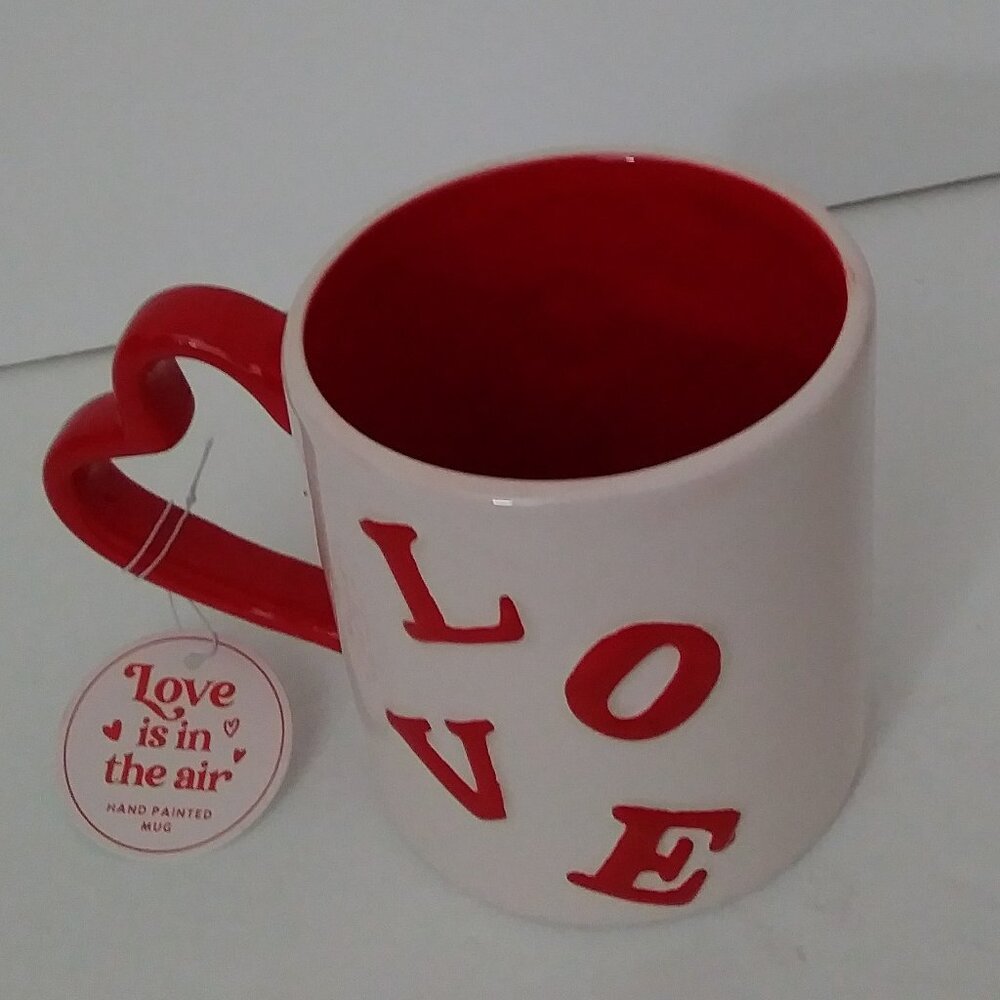 Delilah Jane Pink Mug with Red “LOVE” Word